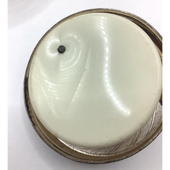 1940-50s Musical Cut Glass Powder Vanity Jar West Germany Silver RARE - Picture 7 of 11